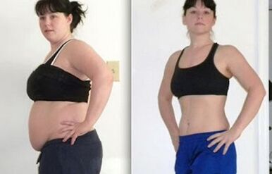 Diet before and after photo
