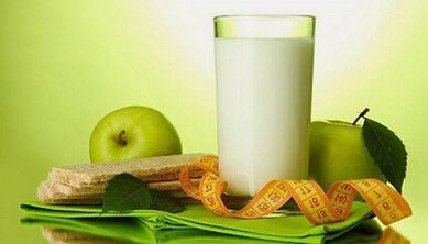 Kefir-apple diet for weight loss