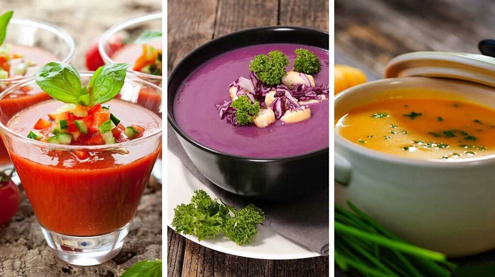 Soups are the first diet in the diet of those who want to lose weight fast. 